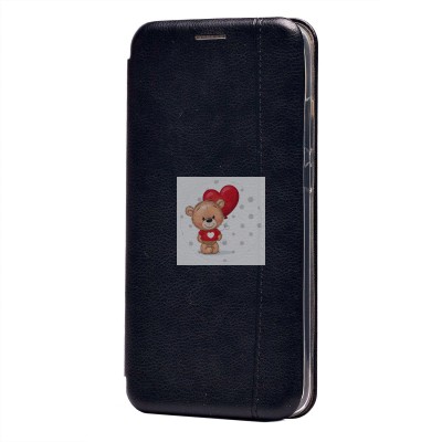 Чехол-книжка для Huawei Honor 10 Lite (черный) открытие вбок - BC002