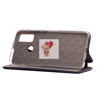 Чехол-книжка для Huawei Honor 10 Lite (черный) открытие вбок - BC002