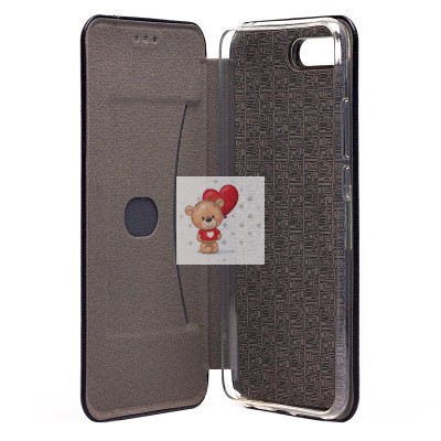 Чехол-книжка для Huawei Honor 10 (черный) открытие вбок - BC002