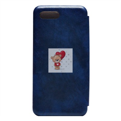 Чехол-книжка для Huawei Honor 10 (синий) открытие вбок - BC002