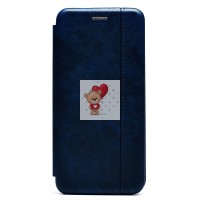Чехол-книжка для Huawei Honor 20 lite Global (синий) открытие вбок - BC002