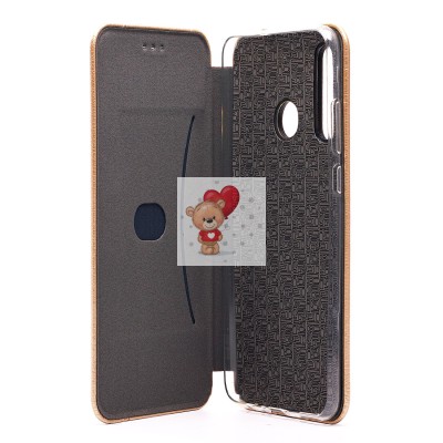 Чехол-книжка для Huawei Honor 20e (золотой) открытие вбок - BC002