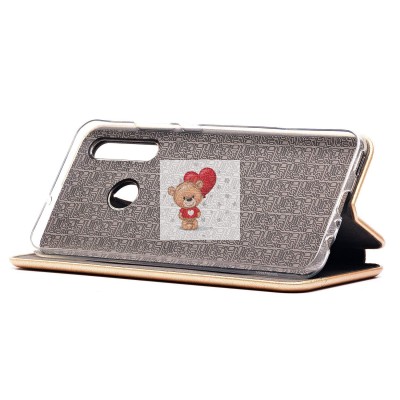 Чехол-книжка для Huawei Honor 20e (золотой) открытие вбок - BC002