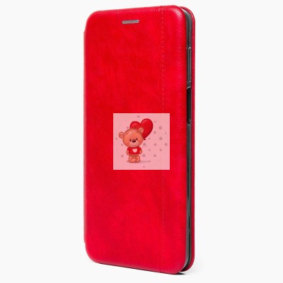 Чехол-книжка для Huawei Honor 10X Lite (красный) открытие вбок - BC002