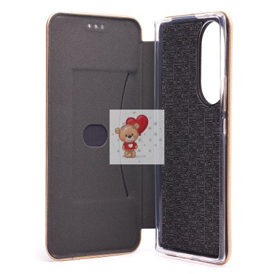 Чехол-книжка для Huawei Honor 70 5G (золотой) - BC002