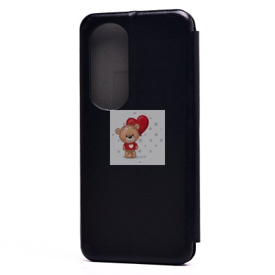 Чехол-книжка для Huawei Honor 70 Pro (черный) - BC002 Чехол-книжка для Huawei Honor 70 Pro (черный) - BC002