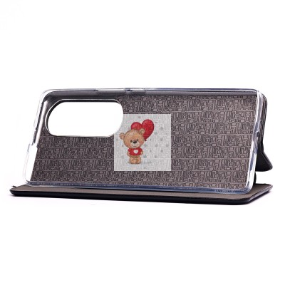 Чехол-книжка для Huawei Honor 70 Pro (черный) - BC002 Чехол-книжка для Huawei Honor 70 Pro (черный) - BC002