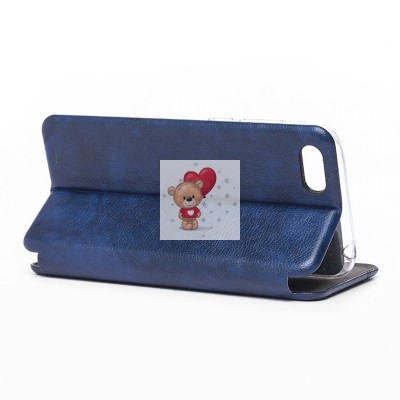 Чехол-книжка для Huawei Honor 7A (синий) открытие вбок - BC002 Чехол-книжка для Huawei Honor 7A (синий) открытие вбок - BC002