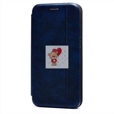 Чехол-книжка для Huawei Honor 8X (синий) открытие вбок - BC002