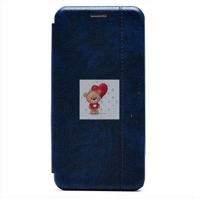 Чехол-книжка для Huawei Honor 9 Lite (синий) открытие вбок - BC002