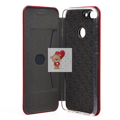 Чехол-книжка для Huawei Honor 9 Lite (красный) открытие вбок - BC002 Чехол-книжка для Huawei Honor 9 Lite (красный) открытие вбок - BC002