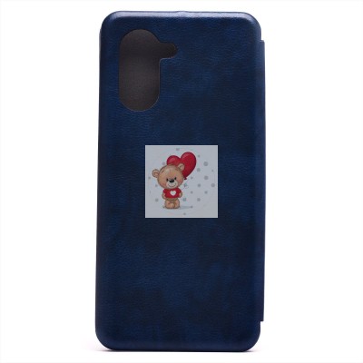 Чехол-книжка для OPPO A17k (синий) - BC002