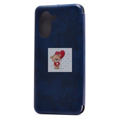 Чехол-книжка для OPPO A17k (синий) - BC002