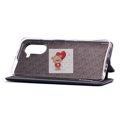 Чехол-книжка для OPPO A17k (синий) - BC002