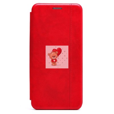 Чехол-книжка для OPPO A17k (красный) - BC002