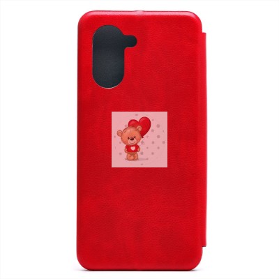 Чехол-книжка для OPPO A17k (красный) - BC002 Чехол-книжка для OPPO A17k (красный) - BC002