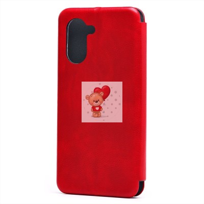 Чехол-книжка для OPPO A17k (красный) - BC002 Чехол-книжка для OPPO A17k (красный) - BC002