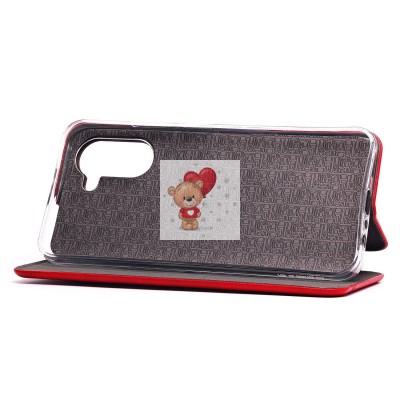 Чехол-книжка для OPPO A17k (красный) - BC002 Чехол-книжка для OPPO A17k (красный) - BC002