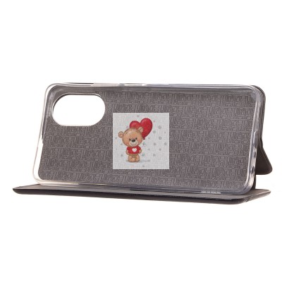 Чехол-книжка для OPPO A18 (черный) - BC002