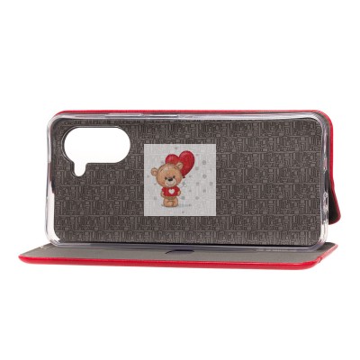 Чехол-книжка для OPPO realme C33 (красный) - BC002 Чехол-книжка для OPPO realme C33 (красный) - BC002