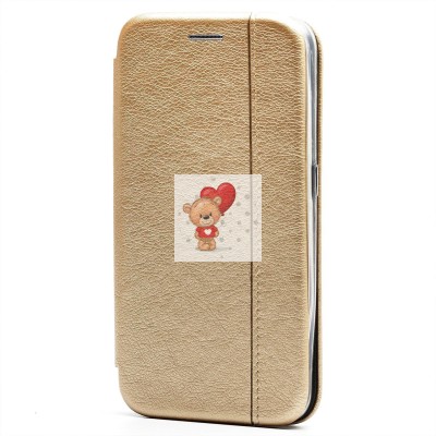 Чехол-книжка для Samsung A015 Galaxy A01 (золотой) открытие вбок - BC002 Чехол-книжка для Samsung A015 Galaxy A01 (золотой) открытие вбок - BC002