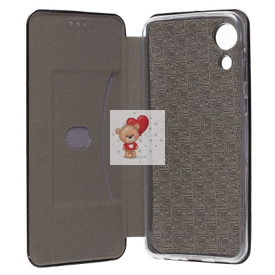 Чехол-книжка для Samsung A032 Galaxy A03 Core открытие вбок (черный) - BC002