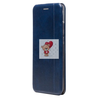 Чехол-книжка для Samsung A035 Galaxy A03 открытие вбок (синий) - BC002 Чехол-книжка для Samsung A035 Galaxy A03 открытие вбок (синий) - BC002