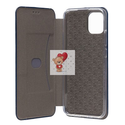 Чехол-книжка для Samsung A035 Galaxy A03 открытие вбок (синий) - BC002 Чехол-книжка для Samsung A035 Galaxy A03 открытие вбок (синий) - BC002