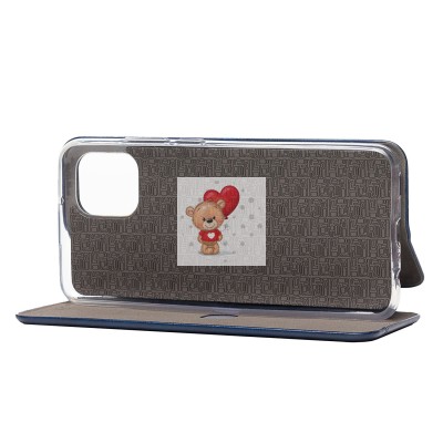 Чехол-книжка для Samsung A035 Galaxy A03 открытие вбок (синий) - BC002 Чехол-книжка для Samsung A035 Galaxy A03 открытие вбок (синий) - BC002