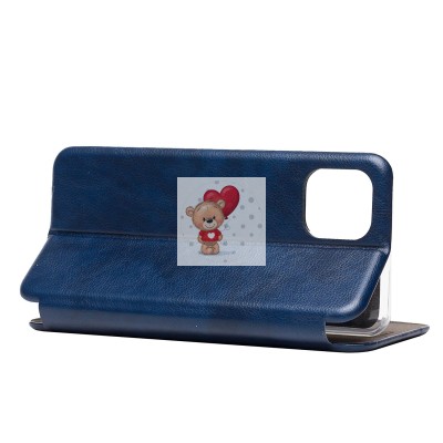 Чехол-книжка для Samsung A035 Galaxy A03 открытие вбок (синий) - BC002 Чехол-книжка для Samsung A035 Galaxy A03 открытие вбок (синий) - BC002