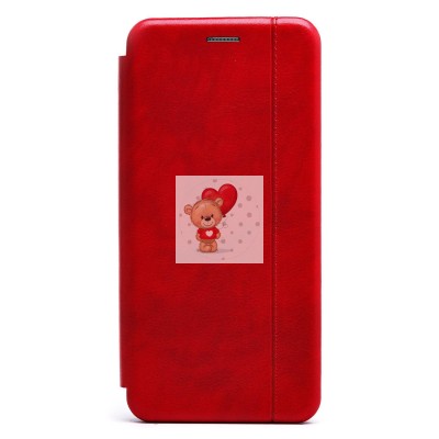 Чехол-книжка для Samsung A035 Galaxy A03 открытие вбок (красный) - BC002