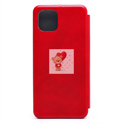 Чехол-книжка для Samsung A035 Galaxy A03 открытие вбок (красный) - BC002 Чехол-книжка для Samsung A035 Galaxy A03 открытие вбок (красный) - BC002