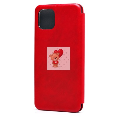 Чехол-книжка для Samsung A035 Galaxy A03 открытие вбок (красный) - BC002 Чехол-книжка для Samsung A035 Galaxy A03 открытие вбок (красный) - BC002