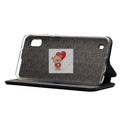 Чехол-книжка для Samsung A105 Galaxy A10 (черный) открытие вбок - BC002 Чехол-книжка для Samsung A105 Galaxy A10 (черный) открытие вбок - BC002