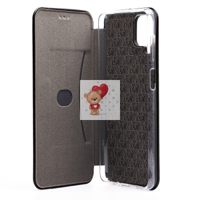 Чехол-книжка для Samsung A125 Galaxy A12 (черный) открытие вбок - BC002 Чехол-книжка для Samsung A125 Galaxy A12 (черный) открытие вбок - BC002