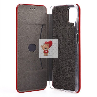 Чехол-книжка для Samsung A125 Galaxy A12 (красный) открытие вбок - BC002