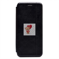 Чехол-книжка для Samsung M225 Galaxy M22 открытие вбок .. (черный) - BC002