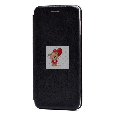 Чехол-книжка для Samsung M225 Galaxy M22 открытие вбок .. (черный) - BC002