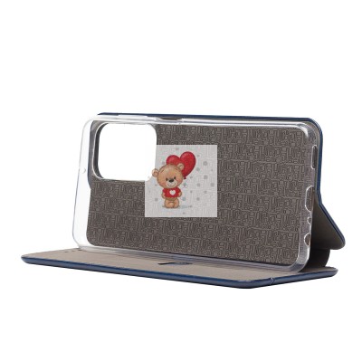 Чехол-книжка для Samsung A235 Galaxy A23 4G открытие вбок (синий) - BC002 Чехол-книжка для Samsung A235 Galaxy A23 4G открытие вбок (синий) - BC002