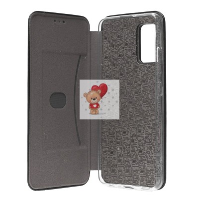 Чехол-книжка для Samsung A325 Galaxy A32 4G (черный) открытие вбок - BC002