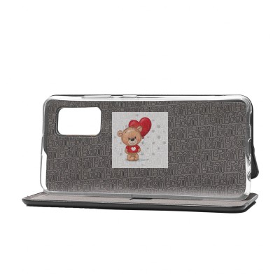 Чехол-книжка для Samsung A325 Galaxy A32 4G (черный) открытие вбок - BC002