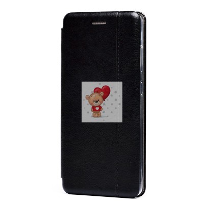 Чехол-книжка для Samsung A525 Galaxy A52 (черный) открытие вбок - BC002