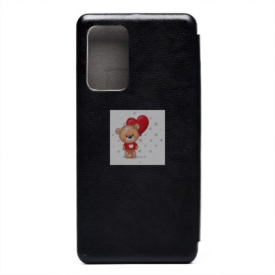 Чехол-книжка для Samsung A525 Galaxy A52 (черный) открытие вбок - BC002