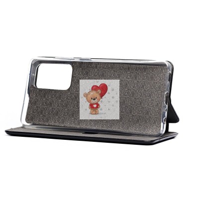 Чехол-книжка для Samsung A525 Galaxy A52 (черный) открытие вбок - BC002