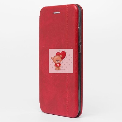 Чехол-книжка для Samsung A525 Galaxy A52 (красный) открытие вбок - BC002