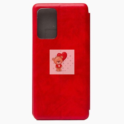 Чехол-книжка для Samsung A525 Galaxy A52 (красный) открытие вбок - BC002