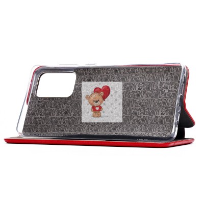 Чехол-книжка для Samsung A725 Galaxy A72 (красный) открытие вбок - BC002