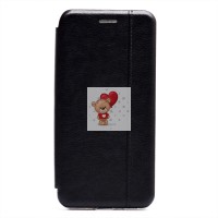 Чехол-книжка для Samsung G991 Galaxy S21 открытие вбок (черный) - BC002
