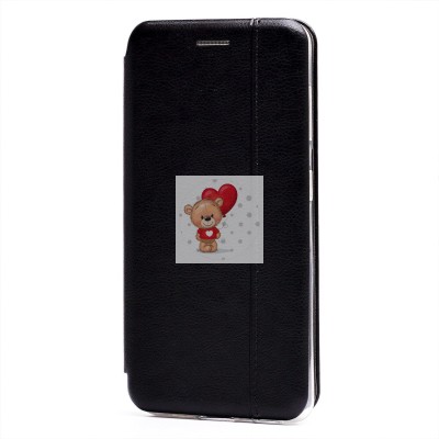 Чехол-книжка для Samsung G991 Galaxy S21 открытие вбок (черный) - BC002