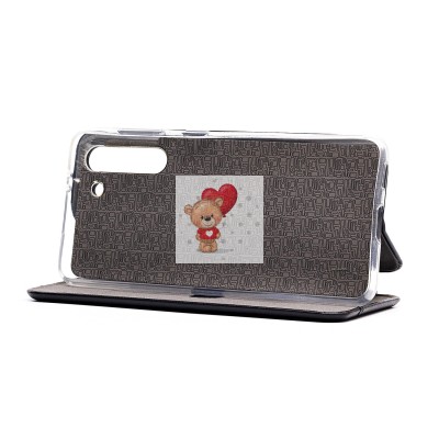 Чехол-книжка для Samsung G991 Galaxy S21 открытие вбок (черный) - BC002